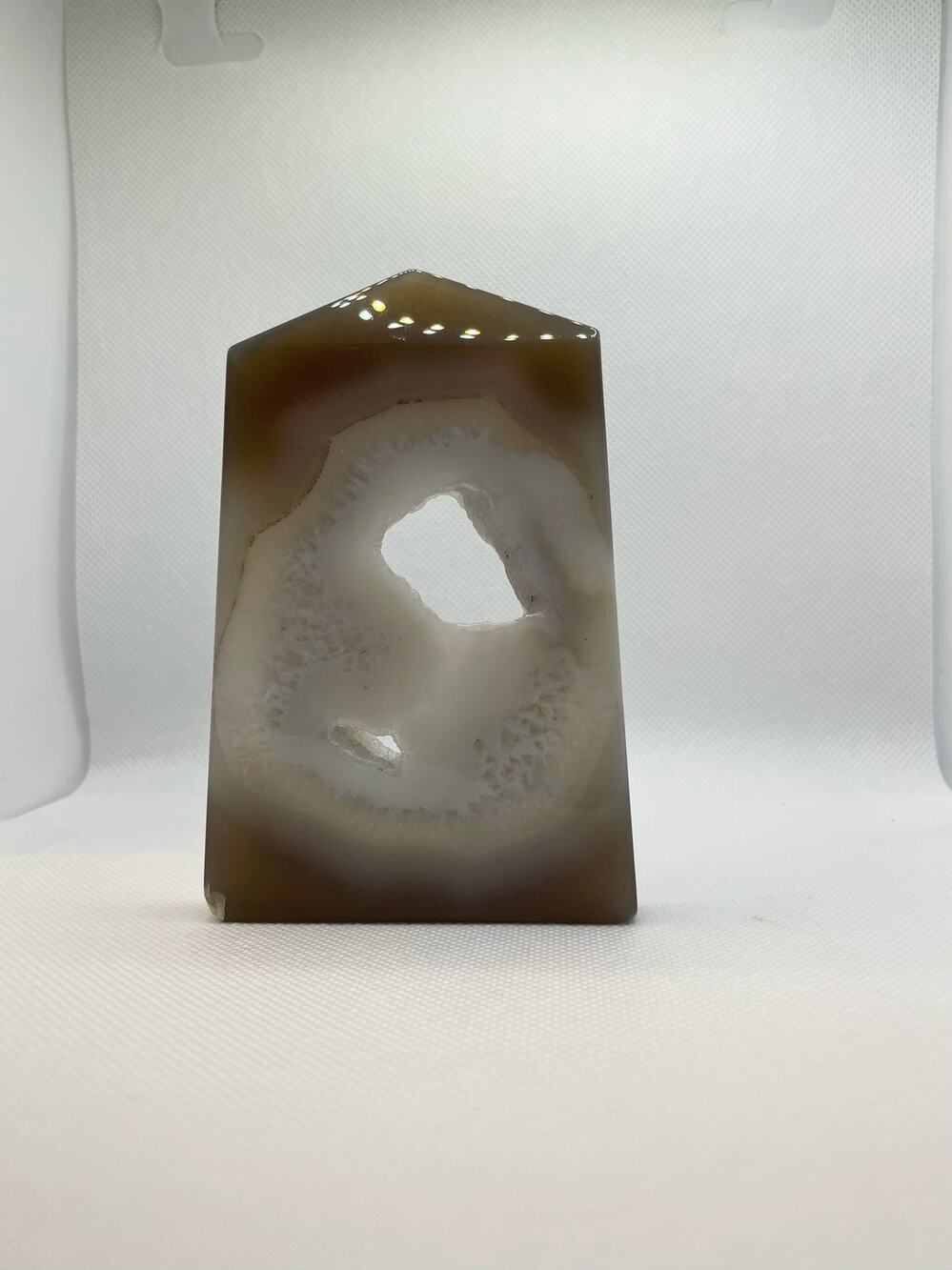 Druzy Agate Tower Slab Obelisk Geode #2